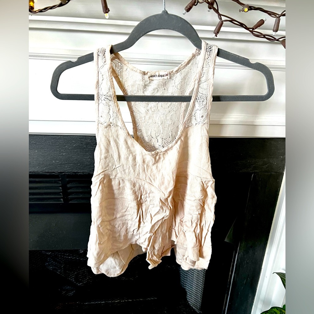 Crop High Low Tank Top